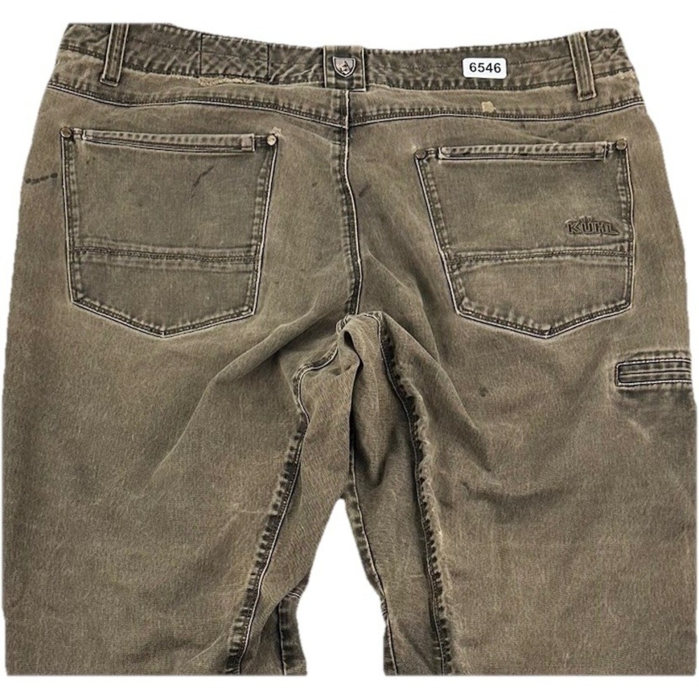 Kuhl Men's Rydr Distressed Vintage Patina Dye Jeans 40x32 Beige 5 Pocket Pants